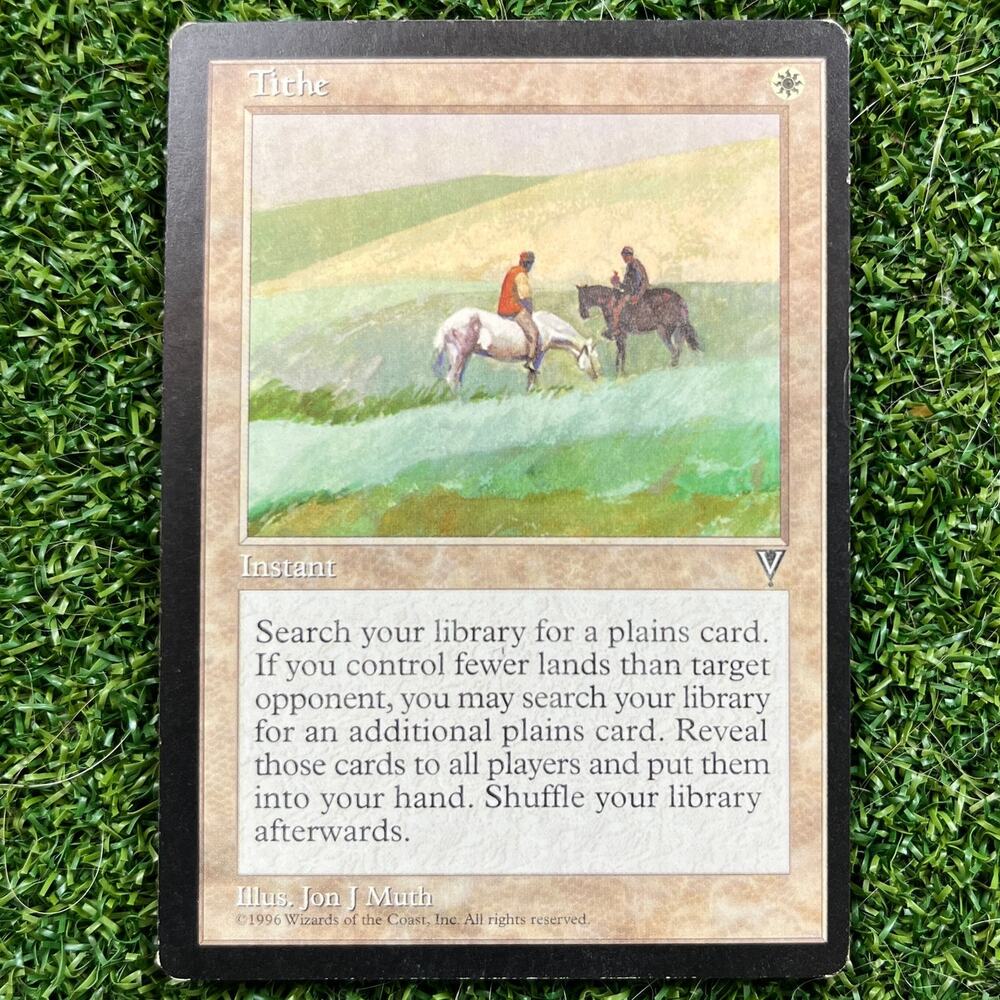 MTG Tithe Mirage Magic The Gathering White Instant LP/MP